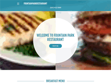 Tablet Screenshot of fountainparkfamilyrestaurant.com